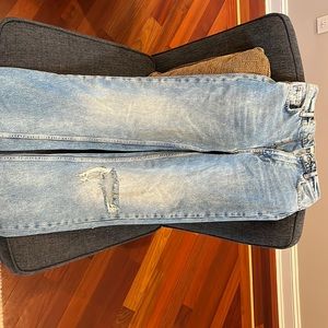 Worn once high rise wide leg Zara jeans